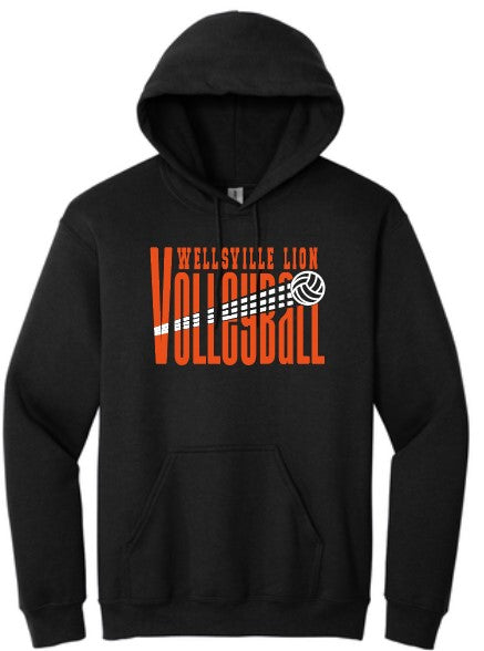 2024 Wellsville Volleyball - Gildan® - Heavy Blend™ Hooded Sweatshirt