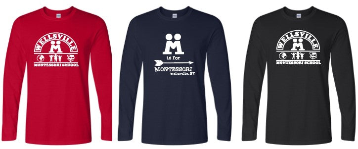 2025 Wellsville Montessori - Gildan Softstyle® Long Sleeve T-Shirt