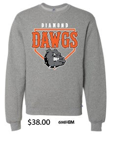2025 Diamond Dawgs - Russell Athletic - Dri Power® Crewneck Sweatshirt