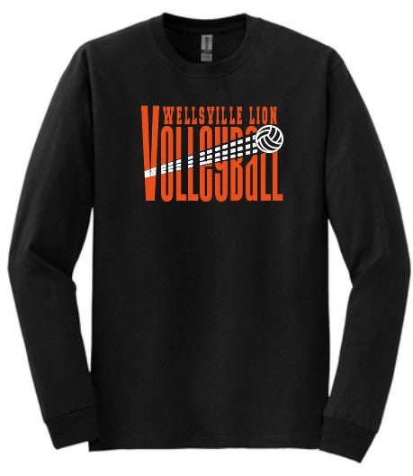 2024 Wellsville Volleyball - Gildan - DryBlend® 50/50 Long Sleeve T-Shirt