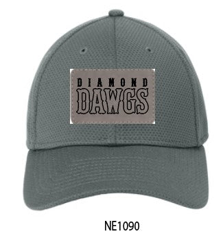 2025 Diamond Dawgs - New Era® - Stretch Mesh Cap with Faux Leather Patch