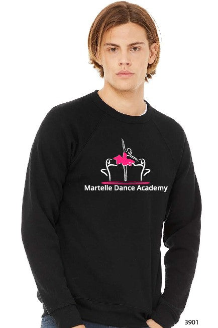 2025 Martelle Dance Academy - BELLA+CANVAS ® Unisex Sponge Fleece Raglan Sweatshirt