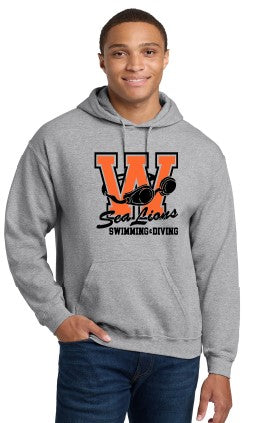 2025 Wellsville Swim - Gildan® - Heavy Blend™ Adult Hooded Sweatshirt