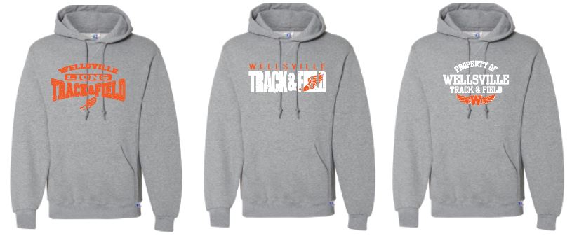 2024 Wellsville Track & Field - Russell Athletic - Dri Power® Hooded Sweatshirt