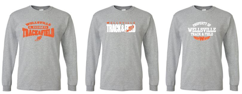 2024 Wellsville Track & Field - Gildan DryBlend® 50/50 Long Sleeve T-Shirt