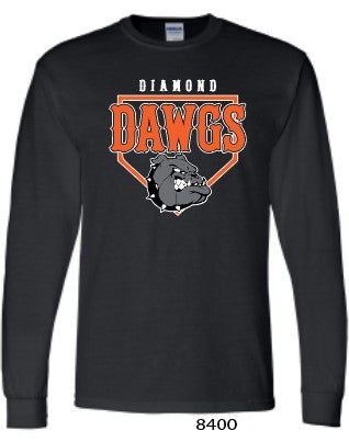 2024 Diamond Dawgs - Gildan DryBlend® 50/50 Long Sleeve T-Shirt