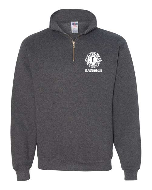 2024 Belfast Lions Club - JERZEES - Super Sweats NuBlend® Quarter-Zip Cadet Collar Sweatshirt