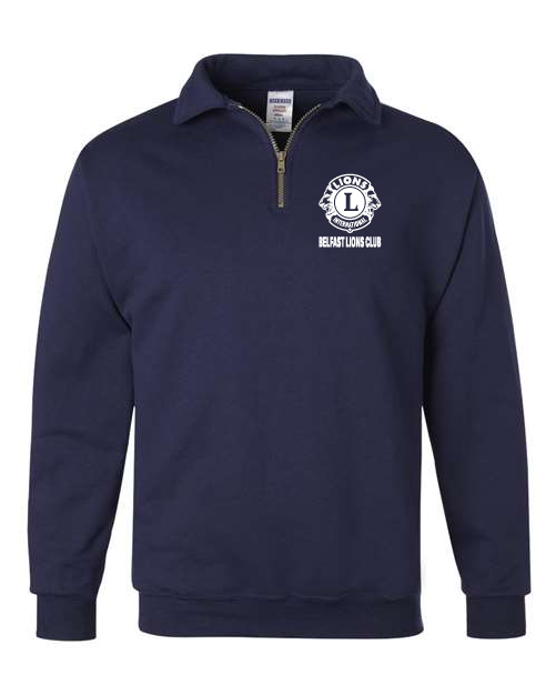 2024 Belfast Lions Club - JERZEES - Super Sweats NuBlend® Quarter-Zip Cadet Collar Sweatshirt