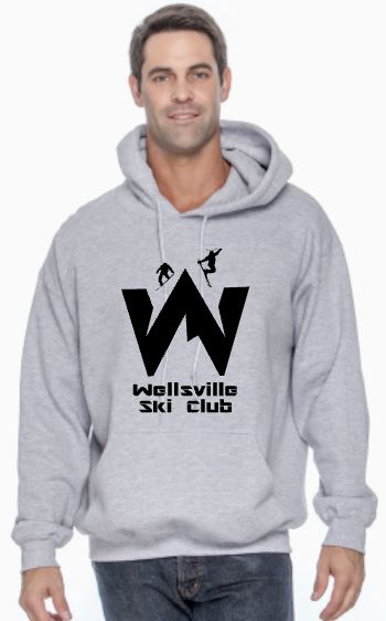 2024 Wellsville Ski Club - Gildan® - Heavy Blend™ Hooded Sweatshirt Color Grey