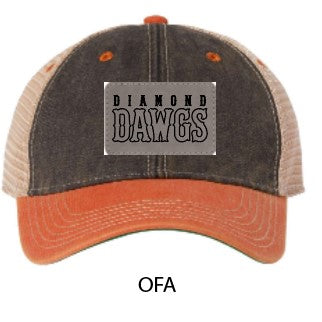 2024 Diamond Dawgs - LEGACY - Old Favorite Trucker Cap with Faux Leather Patch