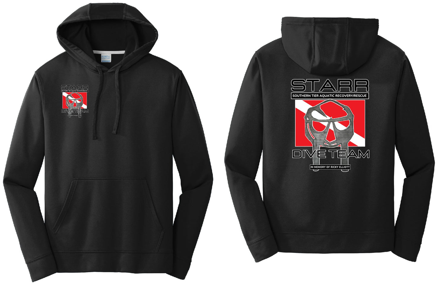 2025 STARR Dive Team - Port & Company® Performance Fleece Pullover Hooded Sweatshirt