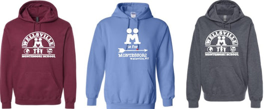 2024 Wellsville Montessori - Gildan Softstyle® Adult Midweight Hooded Sweatshirt